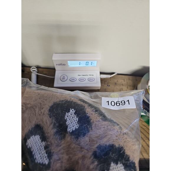 Express Sweater Womens Medium Animal Print Mohair Fuzzy - Picture 7 of 7